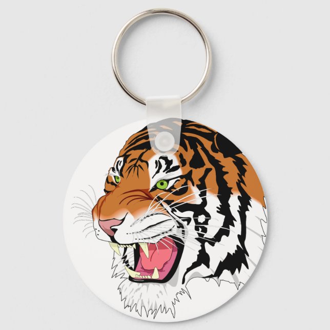 Sumatran tiger keychain (Front)