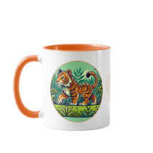 "Sumatran Tiger Mug – Jungle Design