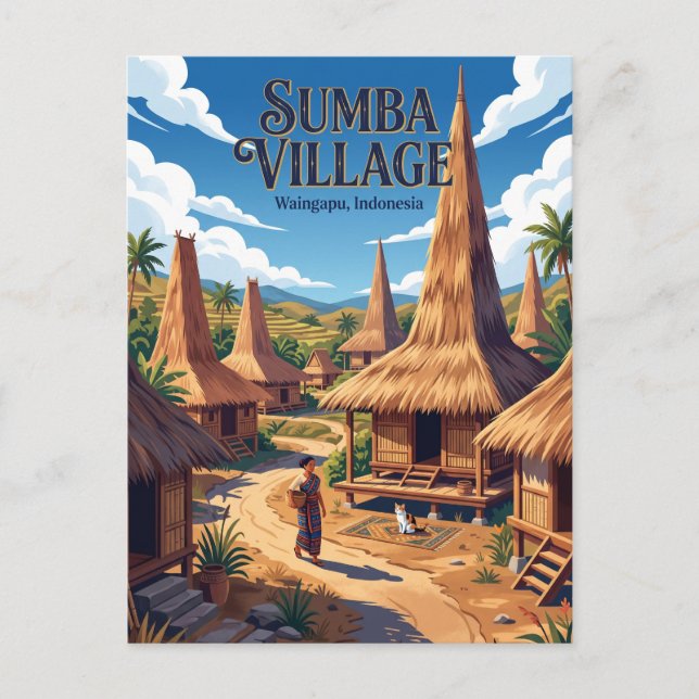 Sumba Island Indonesia Postcard (Front)