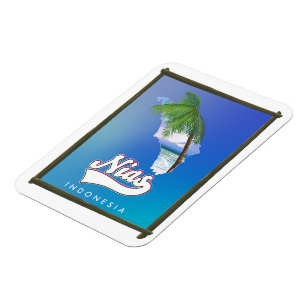 Sumba Island Indonesia travel map Magnet