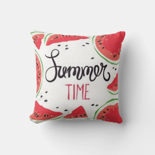 Sumer Time Watermelon Throw Pillow