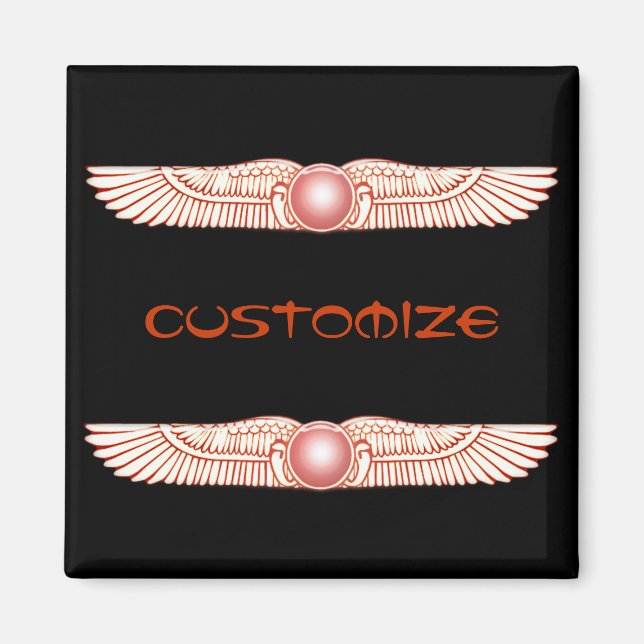 Sumerian Anunnaki Winged Sun Disc Magnet (Front)