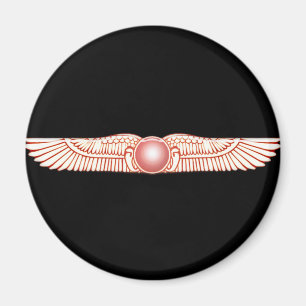 Sumerian Anunnaki Winged Sun Disc Magnet