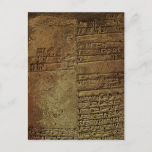 "Sumerian Cuneiform Writing" History Postcards