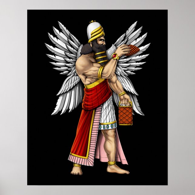 Sumerian God Enki Poster (Front)