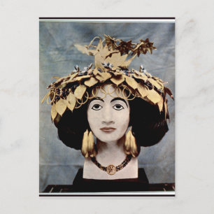 Sumerian headdress worn by Queen Shub-ad Postcard
