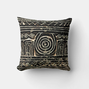 Sumerian Mesopotamian Pattern Throw Pillow