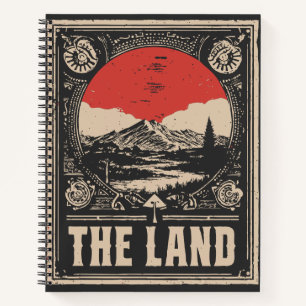 Sumi-e Aboriginal Landscape Sacred Land Portrait Notebook