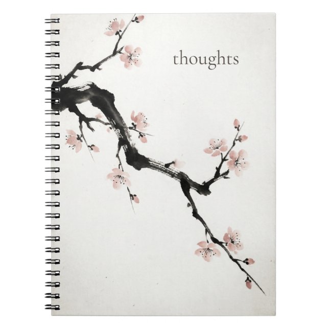 Sumi-E Ink | Cherry Blossom | Everyday Notebook (Front)