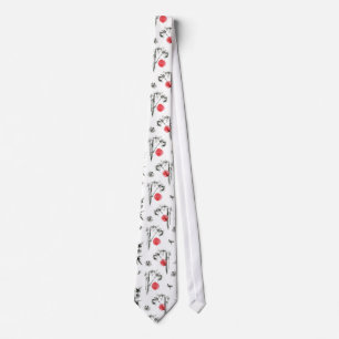 Sumi-e Japanese Sunrise Tie