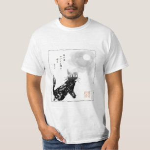Sumi-e style Cat T-Shirt