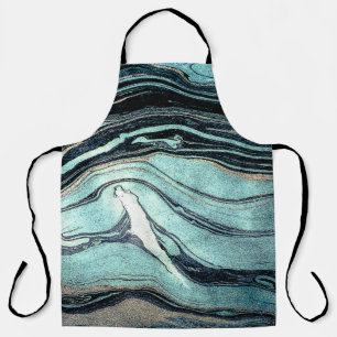 Suminagashi, Japanese Marbling Art. Apron