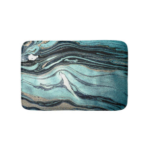Suminagashi, Japanese Marbling Art. Bath Mat