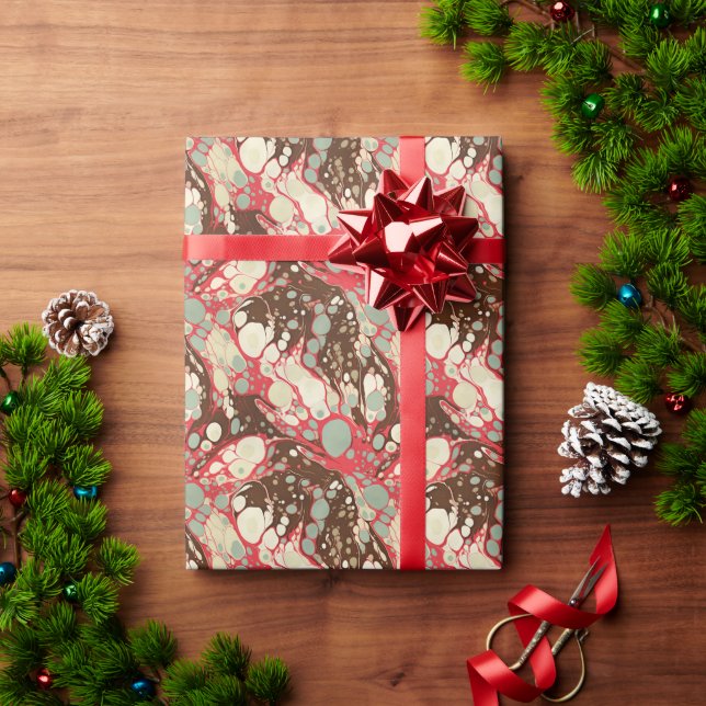 Suminagashi Paper Classic Pattern Pink (Holiday Gift)