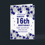 summarized grandson birthday card<br><div class="desc">grandson greeting cards,  grandson cards,  funny greeting card</div>