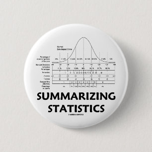 Summarizing Statistics 2 Inch Round Button