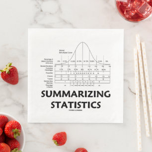 Summarizing Statistics Normal Distribution Curve Napkin