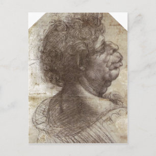 Summary A Grotesque Head (c. 1504 - 1507) is a dra Postcard