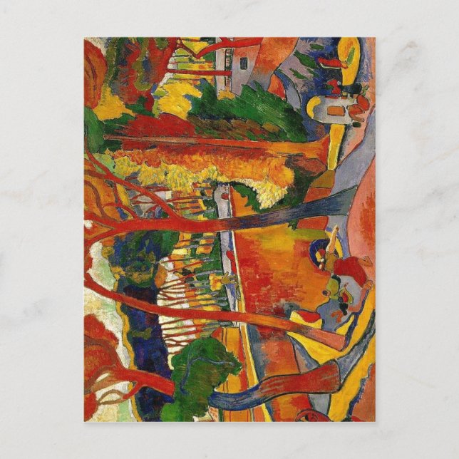 Summary Description The Turning Road, L?Estaque, 1 Postcard (Front)