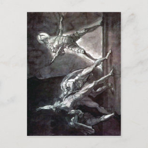 Summary Henry Fuseli - Hamlet and his father's Gho Postcard
