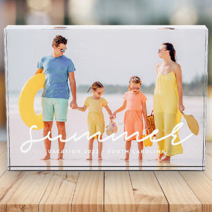 Summer 20XX Family Vacation Modern Simple Photo Block