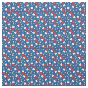 Summer 4th of July Patriotic Popsicles Fabric