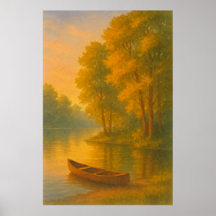 Summer 5, Lakeside Glow, Seasonal Print