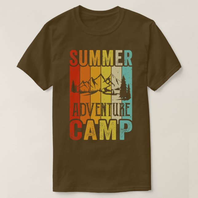 Summer Adventure Awaits Camper T-Shirt (Design Front)