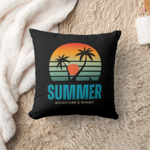 Summer Adventure Throw Pillow