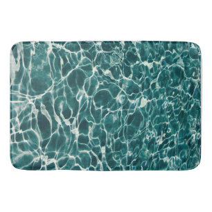 Summer Aesthetic Water Waves Design Style Bath Mat