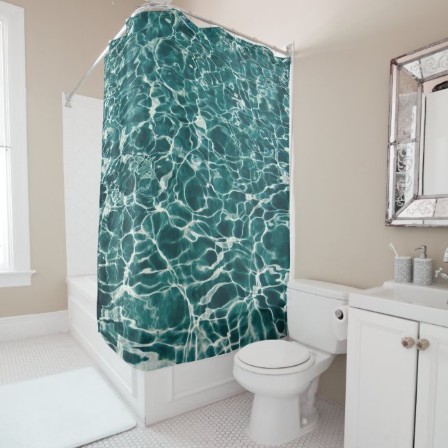 Summer Aesthetic Water Waves Design Style Shower C (In Situ)