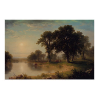 Summer Afternoon (1865) - Asher Brown Durand  Poster