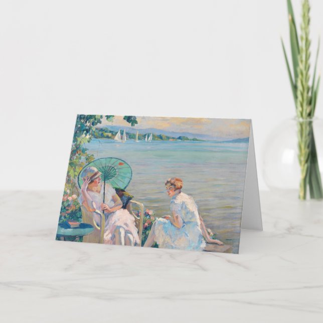 Summer Afternoon at the Lake | Edward Cucuel Card (Front)