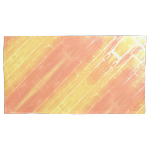 Summer Afternoon Sunshine Abstract Stripe Pattern Pillowcase