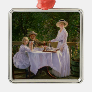 Summer Afternoon Tea Metal Ornament