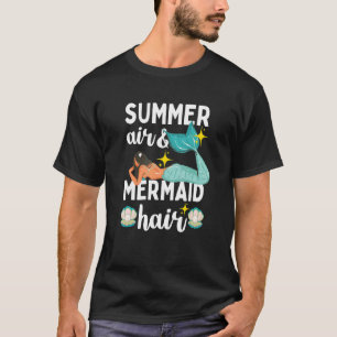 Summer Air Mermaid Hair Beach T-Shirt