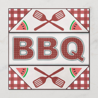 Summer Annual BBQ Barbecue Party Cookout Invite