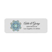 Summer Aquamarine | Return Address Label