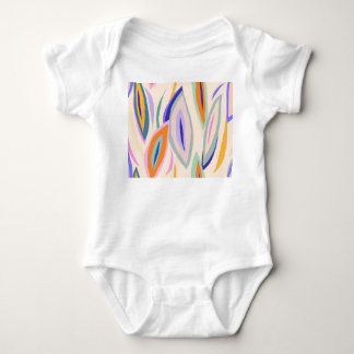 Summer Art: Creative Collage Pattern Baby Bodysuit