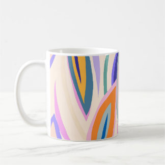 Summer Art: Creative Collage Pattern Coffee Mug