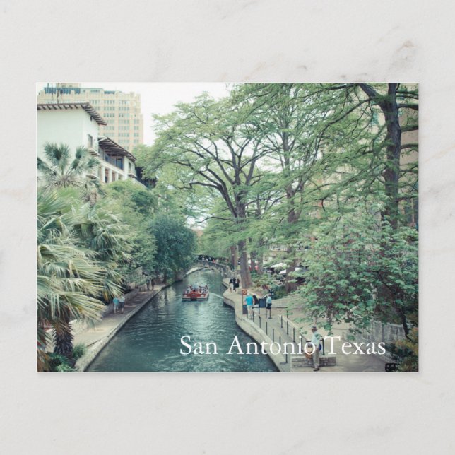Summer at Riverwalk, San Antonio Texas postcard (Front)
