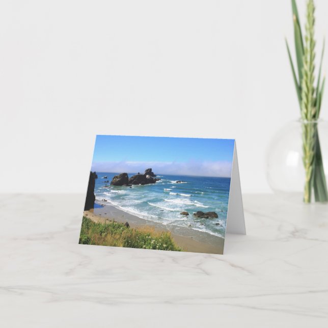 Summer at Seal Rock Oregon Card (Front)