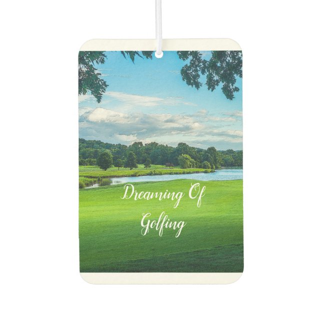 Summer At The Golf Course Air Freshener (Front)