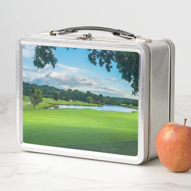 Summer At The Golf Course Metal Lunch Box (In Situ)