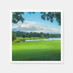 Summer At The Golf Course Napkin