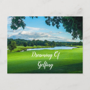 Summer At The Golf Course Postcard