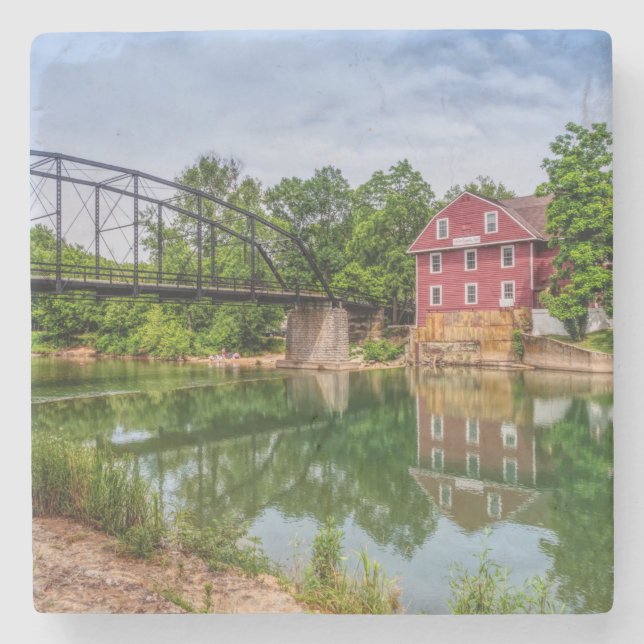 Summer At War Eagle Mill Stone Coaster (Front)