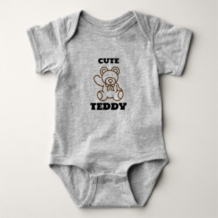 Summer Baby Cute Teddy Bear Bodysuit