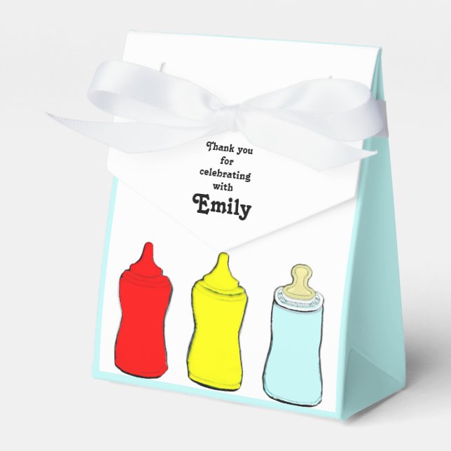 Summer Baby Shower BBQ Favor Box (Front Side)