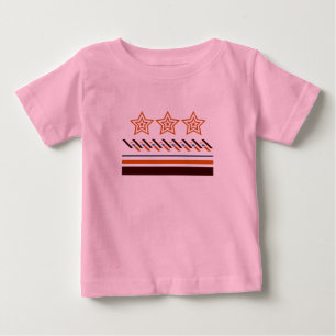 Summer Baby Three -Star Stripes T-Shirt